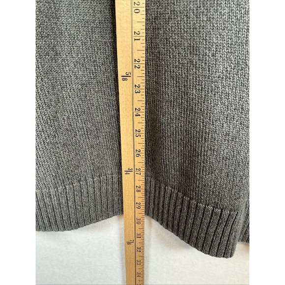 Columbia Mens XL Gray Quarter Zip Cotton Ribbed Pullover Sweater AM2727 Burgundy - Picture 6 of 6